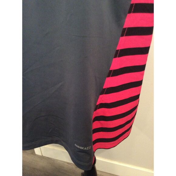 Annika Cutter & Buck Golf Pickleball Sleeveless partial zip Polo Color block XL - Picture 7 of 7